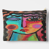 Pochette À Accessoires Art Abstrait coloré (Verso)