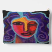 Pochette À Accessoires Art Abstrait coloré (Verso)