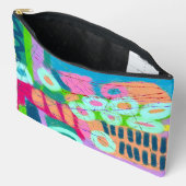 Pochette À Accessoires Art abstrait coloré (Ouvrir)