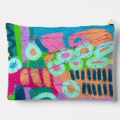 Pochette À Accessoires Art abstrait coloré (Verso)