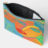 Pochette À Accessoires Art Abstrait coloré (Ouvrir)