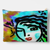 Pochette À Accessoires Art Abstrait coloré (Verso)