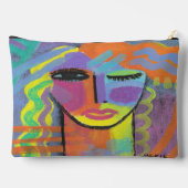 Pochette À Accessoires Art Abstrait coloré (Verso)