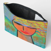 Pochette À Accessoires Art Abstrait coloré (Ouvrir)