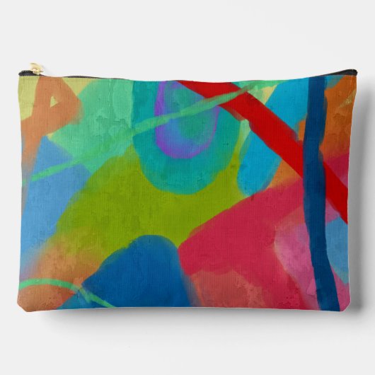 Pochette À Accessoires Art Abstrait coloré (Recto)