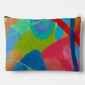Pochette À Accessoires Art Abstrait coloré (Verso)