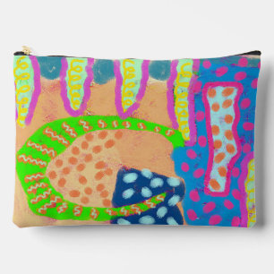 Pochette À Accessoires Art abstrait funky