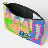 Pochette À Accessoires Art abstrait funky (Ouvrir)