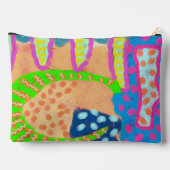 Pochette À Accessoires Art abstrait funky (Verso)