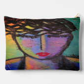 Pochette À Accessoires Art Abstrait original (Verso)