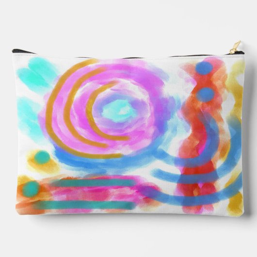 Pochette À Accessoires Art Abstrait original (Verso)