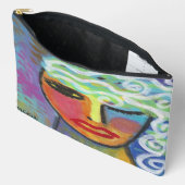 Pochette À Accessoires Art Abstrait original (Ouvrir)