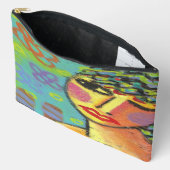 Pochette À Accessoires Art Abstrait original à porter (Ouvrir)