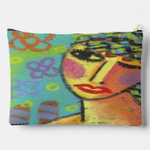 Pochette À Accessoires Art Abstrait original à porter (Verso)