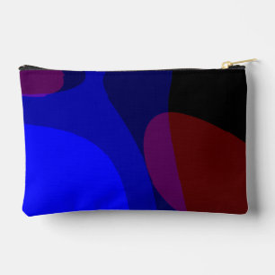 Pochette À Accessoires Art Abstrait Rouge Et Bleu 601