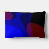Pochette À Accessoires Art Abstrait Rouge Et Bleu 601 (Recto)