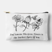 Pochette À Accessoires Art floral inspirant (Recto)