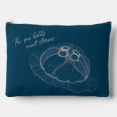 Pochette À Accessoires Art Jellyfish dessiné à la main (Recto)