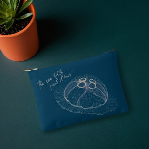 Pochette À Accessoires Art Jellyfish dessiné à la main