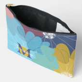 Pochette À Accessoires Art moderne Abstrait Fleur Personnalisé (Ouvrir)