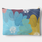 Pochette À Accessoires Art moderne Abstrait Fleur Personnalisé (Verso)