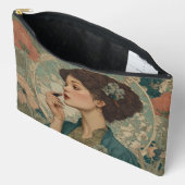 Pochette À Accessoires Art Nouveau Fleur Éternelle (Ouvrir)