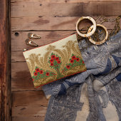 Pochette À Accessoires Art Nouveau Round Orange Blossoms Spire Forme Feui