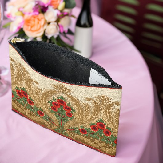 Pochette À Accessoires Art Nouveau Round Orange Blossoms Spire Forme Feui