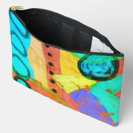 Pochette À Accessoires Art numérique Abstrait (Ouvrir)
