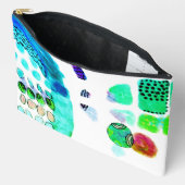 Pochette À Accessoires Art numérique Abstrait funky (Ouvrir)