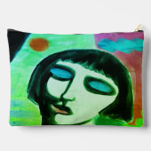 Pochette À Accessoires Art numérique Abstrait funky (Verso)