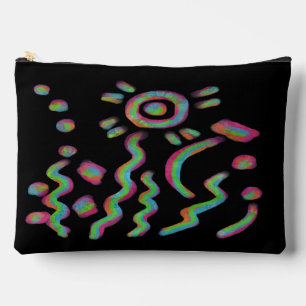 Pochette À Accessoires Art numérique Abstrait funky