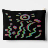 Pochette À Accessoires Art numérique Abstrait funky (Verso)