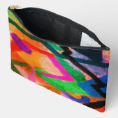Pochette À Accessoires Art numérique Abstrait funky (Ouvrir)