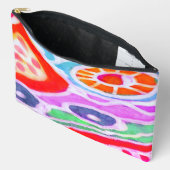 Pochette À Accessoires Art numérique Abstrait funky (Ouvrir)