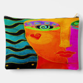 Pochette À Accessoires Art numérique Abstrait original (Verso)