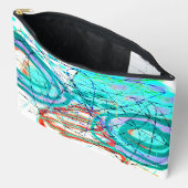 Pochette À Accessoires Art numérique abstrait unique (Ouvrir)