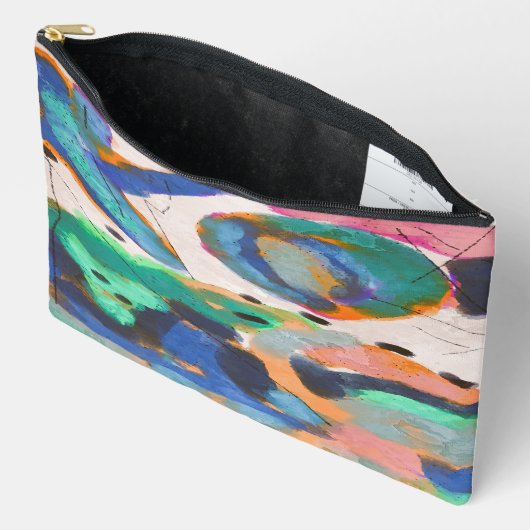 Pochette À Accessoires Art numérique Abstrait unique (Ouvrir)