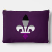 Pochette À Accessoires Asexuality pride fleur-de-lis  (Recto)
