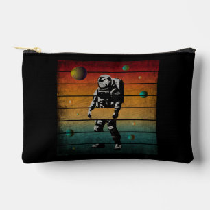 Pochette À Accessoires Astronaute Drôle Tendance Espace Planète Vintage