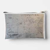Pochette À Accessoires Astuccio con cartina del Kansas (Verso)