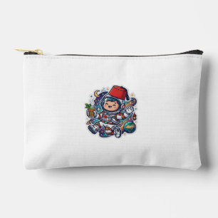 Pochette À Accessoires Autocollant de thé à la menthe de l'astronaute mar
