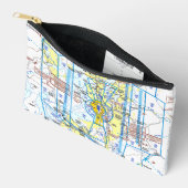 Pochette À Accessoires Aviation Chart Accessory Pouch (Ouvrir)