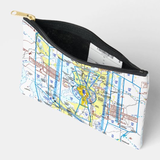 Pochette À Accessoires Aviation Chart Accessory Pouch (Ouvrir)