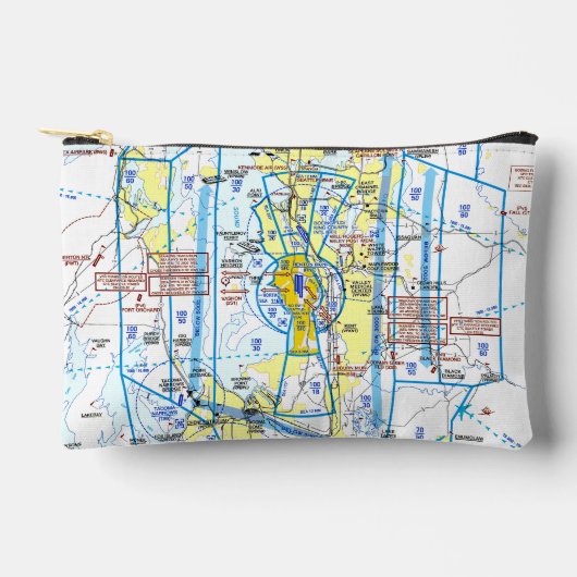 Pochette À Accessoires Aviation Chart Accessory Pouch (Recto)