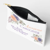 Pochette À Accessoires Awesome aimer aidant Floral (Ouvrir)