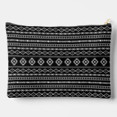 Pochette À Accessoires Aztec blanc gris noir Motifs mélangés Motif (Verso)