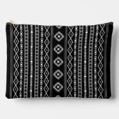 Pochette À Accessoires Aztec blanc gris noir Motifs mélangés V Motif (Recto)
