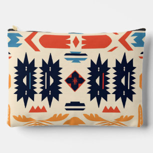 Pochette À Accessoires Aztec géométrique tribal boho du Sud-Ouest