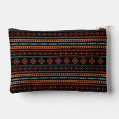 Pochette À Accessoires Aztec Rusts Turquoise Noir Motifs mélangés Motif (Verso)